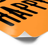 Dackel Happy Howloween Perfect Poster (Ecke)