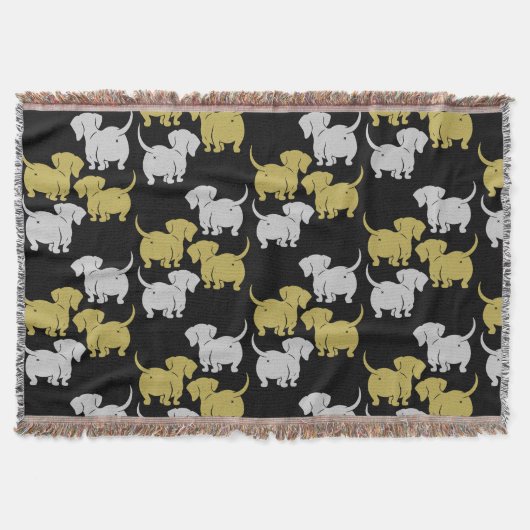 Dackel Haustier Decke (Vorderseite)