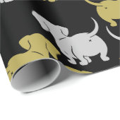 Dackel Haustier Geschenkpapier (Rolleneckpunkt)