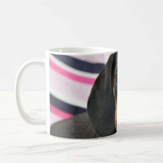 Dackel Haustier Kaffeetasse (Links)
