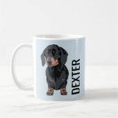 Dackel Haustier | Niedlicher Wursthund Kaffeetasse (Links)