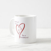 Dackel Heart Belongs Kaffeetasse (Vorderseite Links)