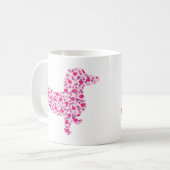 Dackel Hearts Kaffeetasse (Vorderseite Links)