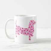Dackel Hearts Kaffeetasse (Links)