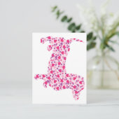 Dackel Hearts Postkarte (Stehend Vorderseite)