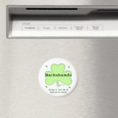 Dackel Heaven; St. Patrick's Day Dackel Magnet (In Situ (Geschirrspüler))