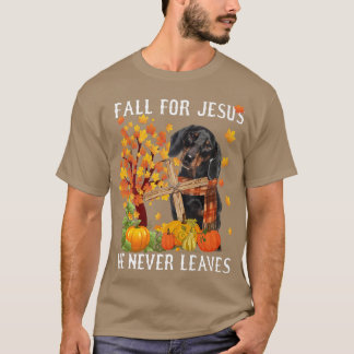 Dackel Herbst für Jesus, den er nie Verlasse T-Shirt