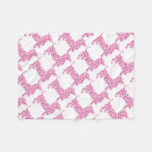 DACKEL-Herz Fleecedecke (Vorderseite (Horizontal))