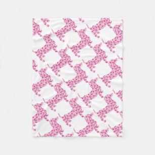 DACKEL-Herz Fleecedecke