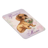Dackel Herz Mama Magnet (Rechte Seite)