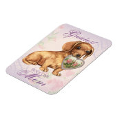 Dackel Herz Mama Magnet (Linke Seite)