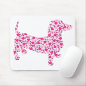 DACKEL-Herz Mousepad (Mit Mouse)