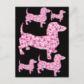 DACKEL-Herz Postkarte (Vorderseite)