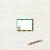 Dackel Hexe Post-it Klebezettel (Auf Schreibtisch)