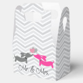 Dackel Hochzeit Dackel Dog Gefallen Box Geschenkschachtel (Geöffnet)