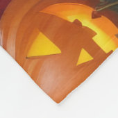 Dackel Hogs Pumpkin Halloween Funny Fleecedecke (Ecke)