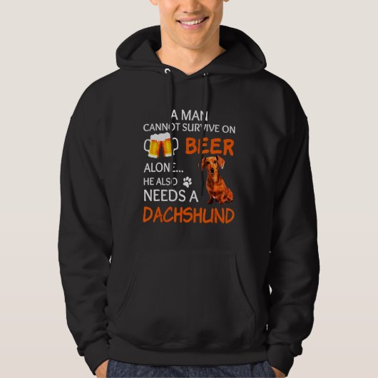 Dackel Hoodie (Vorderseite)