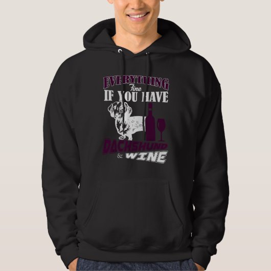 Dackel Hoodie (Vorderseite)