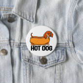Dackel Hot Dog Button (Beispiel)