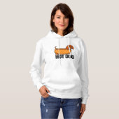 Dackel Hot Dog Hoodie (Vorne ganz)