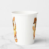 Dackel Hot Dog Pappbecher (Rechts)