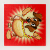 Dackel Hot Dog Puzzle (Horizontal)