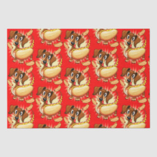 Dackel Hot Dog Seidenpapier