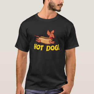 Dackel Hot Dog T Shirt für Männer Frauen Jungen un