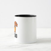 Dackel Hot Dog Tasse (Zentrum)