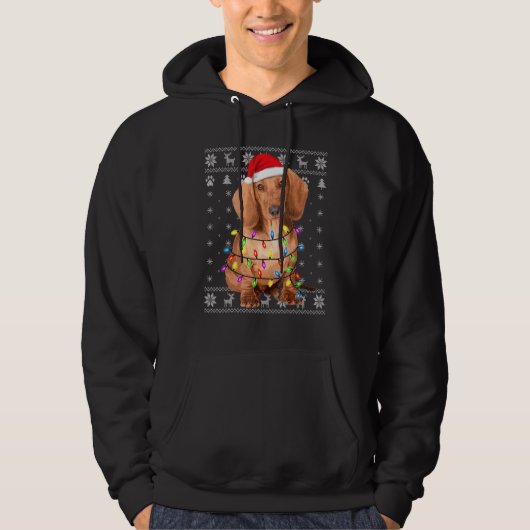 Dackel Hund 2 Hoodie (Vorderseite)