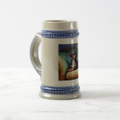 Dackel Hund Bierglas (Vorderseite Links)