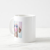Dackel Hund blasen Bubblegum Trage Gles Niedlich D Kaffeetasse (Vorderseite Links)
