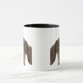 Dackel-Hund (Braun) 2 Tasse (Zentrum)