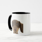 Dackel-Hund (Braun) 2 Tasse (Vorderseite Links)