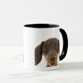 Dackel-Hund (Braun) 2 Tasse (VorderseiteRechts)
