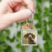 Dackel-Hund (Braun) Schlüsselanhänger (Hand)