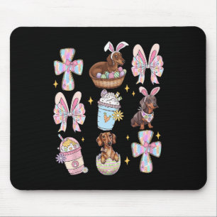 Dackel Hund Dackel Coquette Bow Christliche Dackel Mousepad