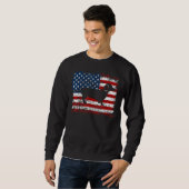 Dackel Hund Dackel Eigentümer der amerikanischen F Sweatshirt (Vorne ganz)