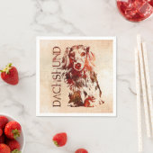 Dackel Hund - Dackel Serviette (Beispiel)