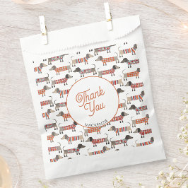 Dackel Hund Danke Personalisiert Geschenktütchen
