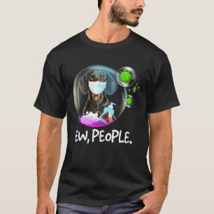 Dackel Hund - Ew People Facemask Hund T-Shirt