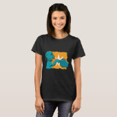 Dackel Hund Faustschlag T-Shirt (Vorne ganz)