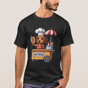 Dackel Hund Funny Würstchen Wurst Hotdog Sandwich T-Shirt