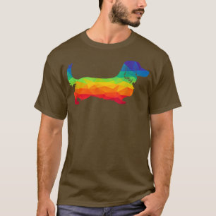 Dackel Hund Gay Pride Lgbt Regenbogen Flag Pen T-Shirt