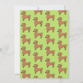 Dackel Hund Geburtstag Foto Einladung (Rückseite)