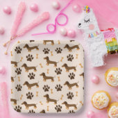 Dackel Hund Geburtstag Pappteller (Party)