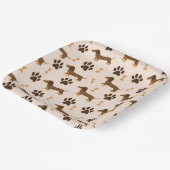 Dackel Hund Geburtstag Pappteller (Gewinkelt)