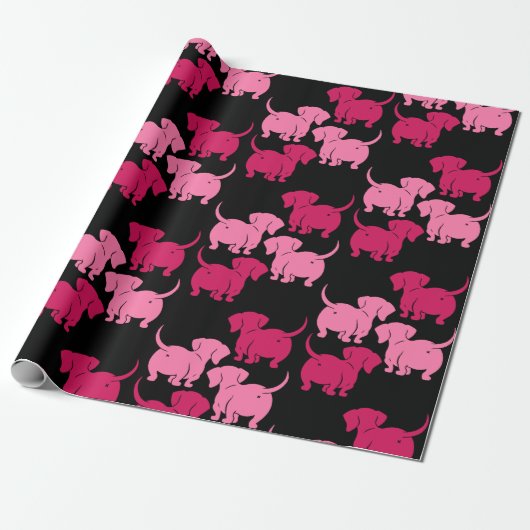 Dackel Hund Geschenkpapier (Ungerollt)