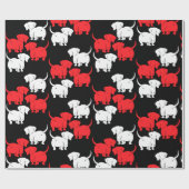 Dackel Hund Geschenkpapier (Flach)