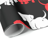 Dackel Hund Geschenkpapier (Rolleneckpunkt)